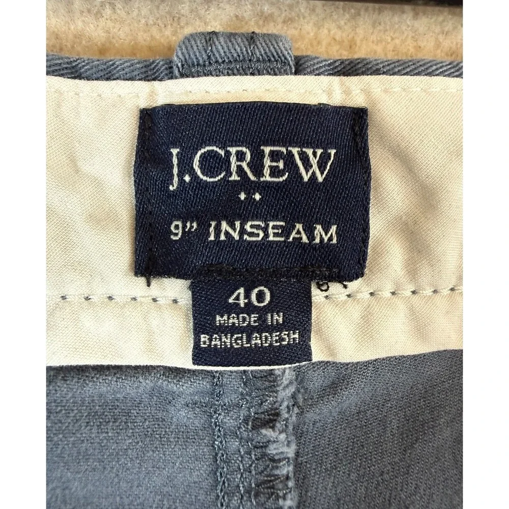 J.Crew Chino Shorts 40 Blue Grey 9